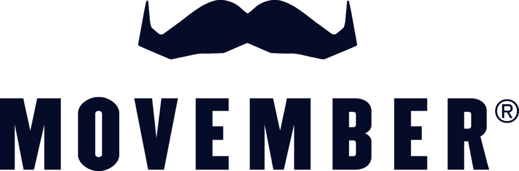 MOVEMBER logo in navy
