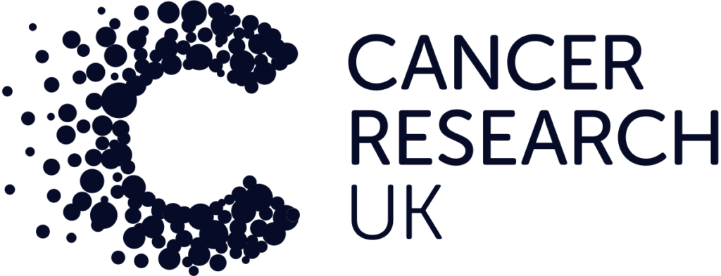 Cancer Research UK logo in navy