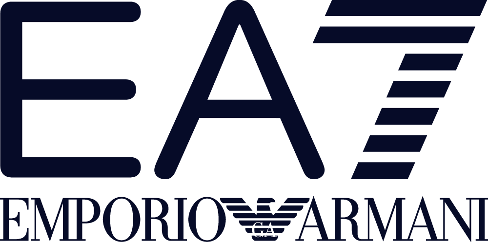 EA7 Emporio Armani logo in navy