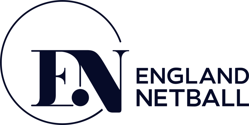 England Netball logo in navy