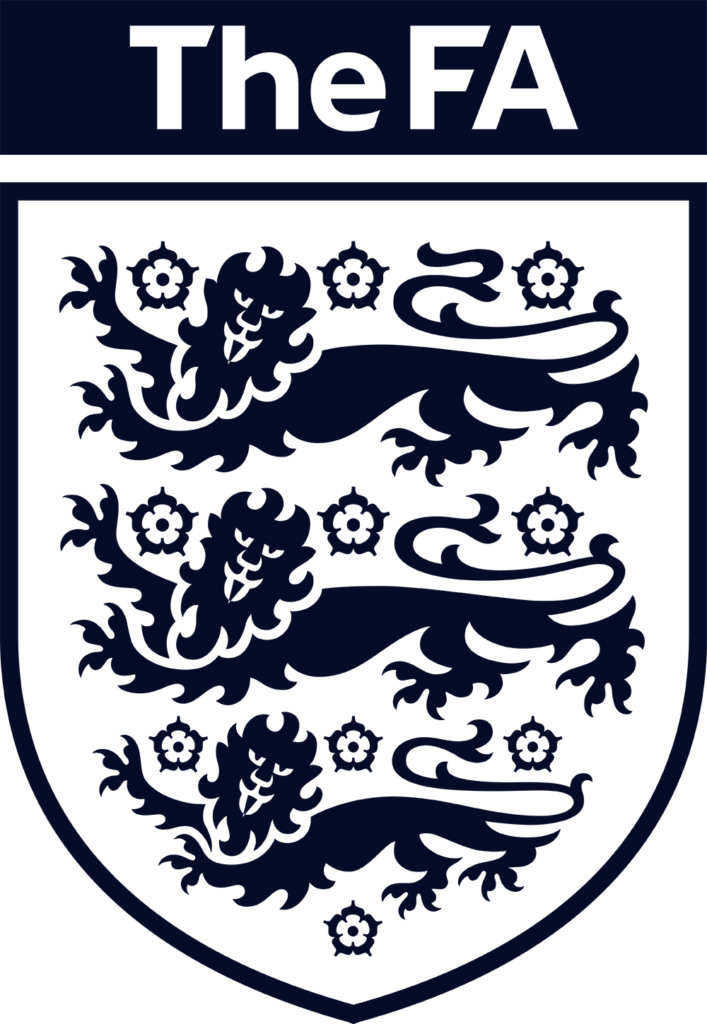The FA logo in navy